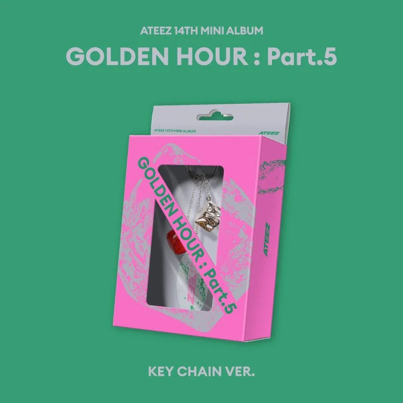 ATEEZ 14th Mini Album - GOLDEN HOUR : Part 5 (Key Chain Ver.)
