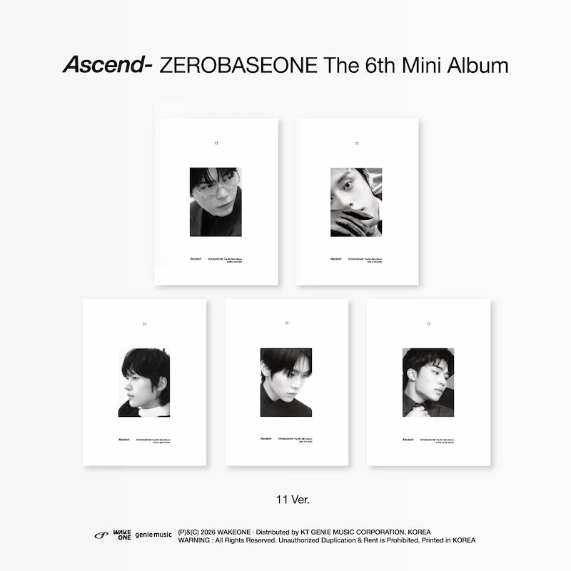 ZEROBASEONE 6th Mini Album - Ascend- (11 Ver.)