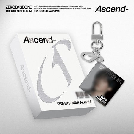 ZEROBASEONE - THE 6TH MINI ALBUM [ Ascend- ] (LENTICULAR KEYRING VER.)