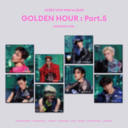 ATEEZ 14TH MINI ALBUM [ GOLDEN HOUR : Part.5 ] (DIGIPACK VER.) +POB