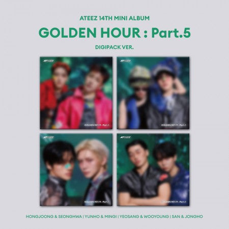 ATEEZ 14TH MINI ALBUM [ GOLDEN HOUR : Part.5 ] (DIGIPACK UNIT VER.)