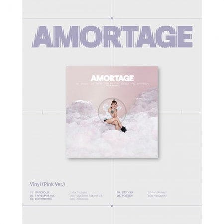 JISOO - Mini Album [AMORTAGE] Vinyl (Pink ver.)