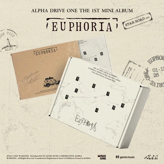 ALPHA DRIVE ONE 1st Mini Album - EUPHORIA (Star Road Ver.)