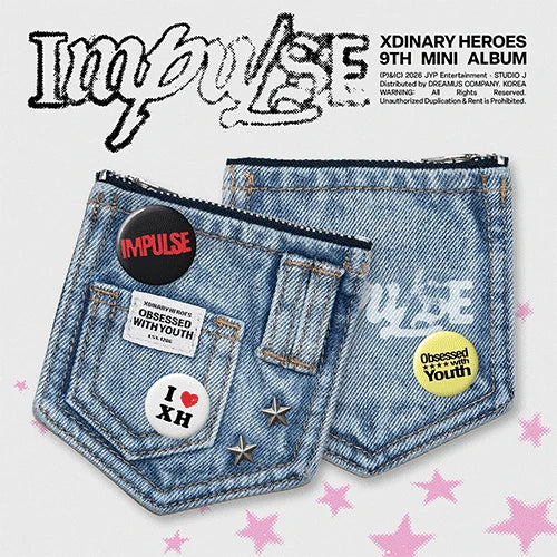 XDINARY HEROES 9TH MINI ALBUM [ IMPULSE ] DENIM POUCH