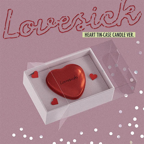 CHAERYEONG 1ST MINI ALBUM [ LOVESICK ] HEART TIN-CASE CANDLE VER.