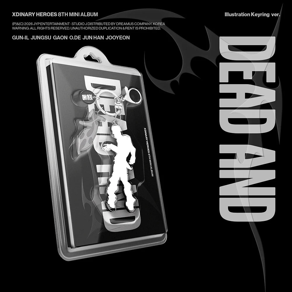 XDINARY HEROES - 8TH MINI ALBUM [ DEAD AND ] (ILLUSTRATION KEYRING VER.)