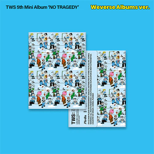 TWS - 5TH MINI ALBUM [ NO TRAGEDY ] (WEVERSE ALBUM VER.) + LOGO MAGNET