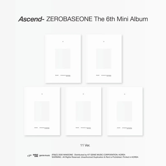 ZEROBASEONE 6th Mini Album - Ascend- (11 Ver.) + APPLEMUSIC POB