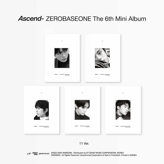 ZEROBASEONE 6th Mini Album - Ascend- (11 Ver.)