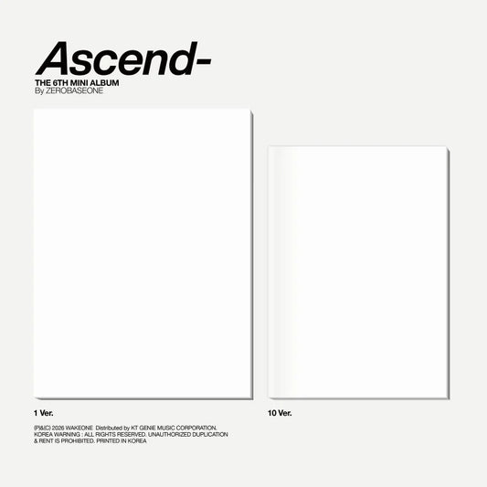 ZEROBASEONE 6th Mini Album - Ascend- (Photobook Ver.) + APPLEMUSIC POB