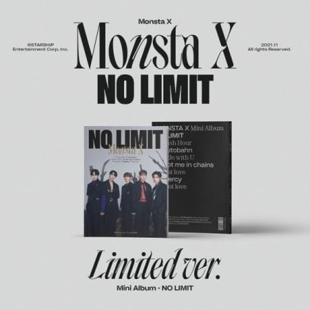 MONSTA X - 10th Mini Album - NO LIMIT (Limited Ver.) - Kpop Story US